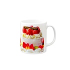 SWEET*× SWEET*のフルーツたくさんケーキのマグカップ Mug :right side of the handle
