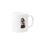 紅のセーラー服ちゃん Mug :right side of the handle