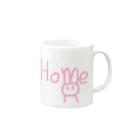 MoltoRaBitの#StayHome by MoltoRaBit Pink マグカップの取っ手の右面