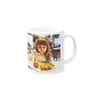 aya ӫのはぁもう可愛すぎ！ Mug :right side of the handle