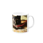 猫充商店の眠たい　じじ Mug :right side of the handle