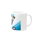 ダイナマイト87ねこ大商会のふりかけの小袋でデュエルするねこです Mug :right side of the handle