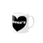 歌謡曲カフェLover'sのlovers ハート 머그컵の取っ手の右面