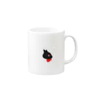 パルカのはーとくろねこ Mug :right side of the handle