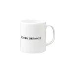 fukuchansannのショップのSOCiAL DiSTANCE~男女~ Mug :right side of the handle