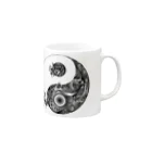 Drecome_Designの太陰太極図 Mug :right side of the handle