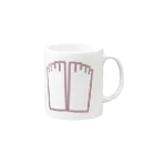 サカナの餌の足記号 Mug :right side of the handle