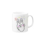 歳はとらない田中パンダ次郎のおはよれよれうさぎ Mug :right side of the handle