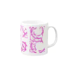 tock.のtock no cup pink Mug :right side of the handle