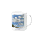 LYUYD(LoveYourselfUntilYouDie)のある晴れた日の空シリーズ Mug :right side of the handle