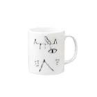 mikitoartの片目のねこ Mug :right side of the handle