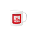 タマキング【日本のあんちゃん】のタマキング元気モリモリマグカップ Mug :right side of the handle