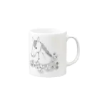 Spring.R  スプリングロールの馬とクローバー Mug :right side of the handle