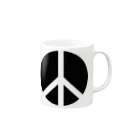 AURA_HYSTERICAのPeace_Symbol Mug :right side of the handle