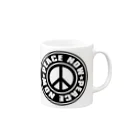 AURA_HYSTERICAのPEACE_NOW Mug :right side of the handle