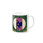 高井里華の夜桜【猫】【家紋】【桜】【夜】 Mug :right side of the handle