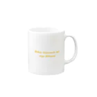 NaopachiのBibamus（レッドブラウン） Mug :right side of the handle