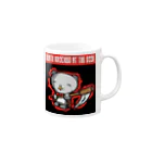 DAI-SUKEfromHELLのドアをノックするDEATH Mug :right side of the handle