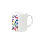 SUN's WORKのInternal Organs color Mug :right side of the handle