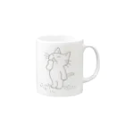 のんびりイラスト商店のあくびねこ Mug :right side of the handle