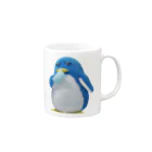 NANOKAYUKIショップのぬいぐるみ暑いぞ！ペンギン Mug :right side of the handle