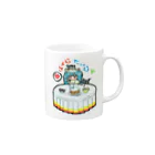 miku'ꜱGallery星猫のおうち時間💙mikuと愛猫 Home time Mug :right side of the handle