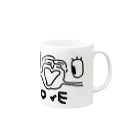 risbedのみんなに愛ヲ Mug :right side of the handle