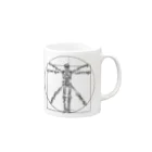 AURA_HYSTERICAのVitruvian_Man Mug :right side of the handle