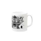 タカウチ ミユウのHOME SICK 3 Mug :right side of the handle