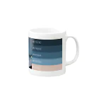 描く撮るの夕焼けカラーパレット2 Mug :right side of the handle