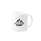 oh!かみさんのTシャツ屋さんのMOUNTAIN CAMP　背景抜きVer. マグカップの取っ手の右面