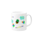 Yokokkoの店のトロピカル＆パイナップル🍍 Mug :right side of the handle