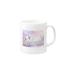 ぺりる屋のふわふわの猫 Mug :right side of the handle