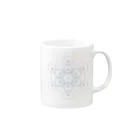 silvermist358のシンプル　「Metatron’s Cube」 Mug :right side of the handle