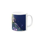 ばかのおふざけの店の月夜に舞う Mug :right side of the handle