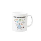 たむぽよのお店のクライミング　LIVE THE MOMENT　男性 Mug :right side of the handle