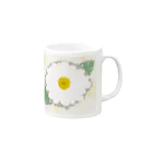 H.  Kinoのflower Mug :right side of the handle