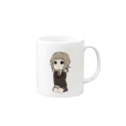 茶麻屋の電車内でＪＫがダベるだけのヤツ。のマグカップ Mug :right side of the handle