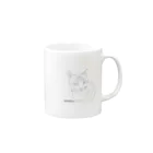 Wakameleonの猫のぴーちゃんです！ Mug :right side of the handle