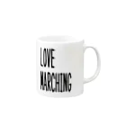 H_love_marchingのマーチング愛 マグカップの取っ手の右面