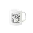 まどろみの温度のうしろすがた 白 Mug :right side of the handle