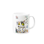 ドリルあたまのネコまっしぐら Mug :right side of the handle