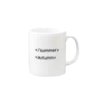 Fummy GoodsのHTML風　マグカップ Mug :right side of the handle