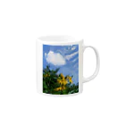 hiroki-naraの菊芋と空と雲　DATA_P_134　sky　cloud Mug :right side of the handle