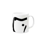 ソクセキstoreの犬のBIG横顔レトリバー Mug :right side of the handle