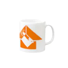 ecolibraのオレンジハウス Mug :right side of the handle