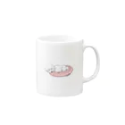 あさひの寝ている白いトイプードル Mug :right side of the handle