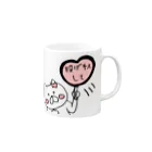 まさおのおみせの投げキスして Mug :right side of the handle