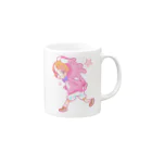 うーにゃ専門店のおけしまさん（ぴんく） Mug :right side of the handle