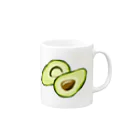 H.  Kinoのavocado Mug :right side of the handle